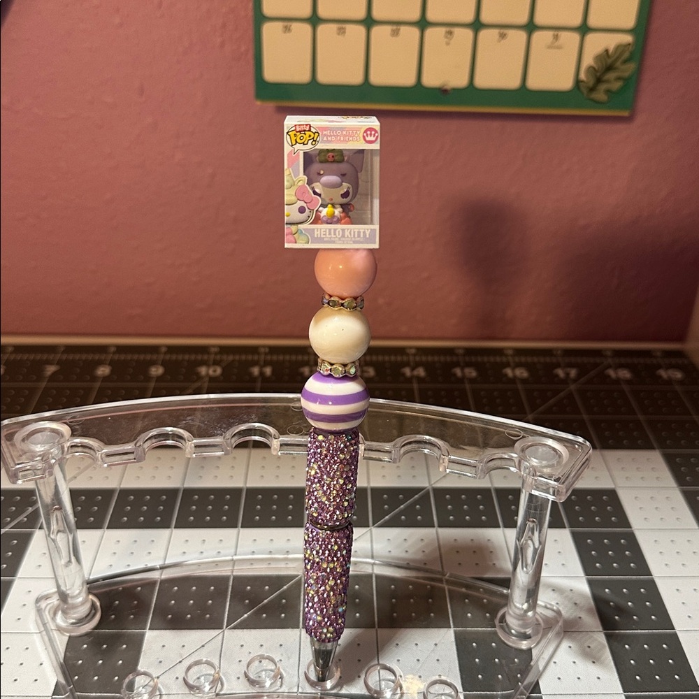 Glamour beaded pen, bitty pop ( Kuromi )
